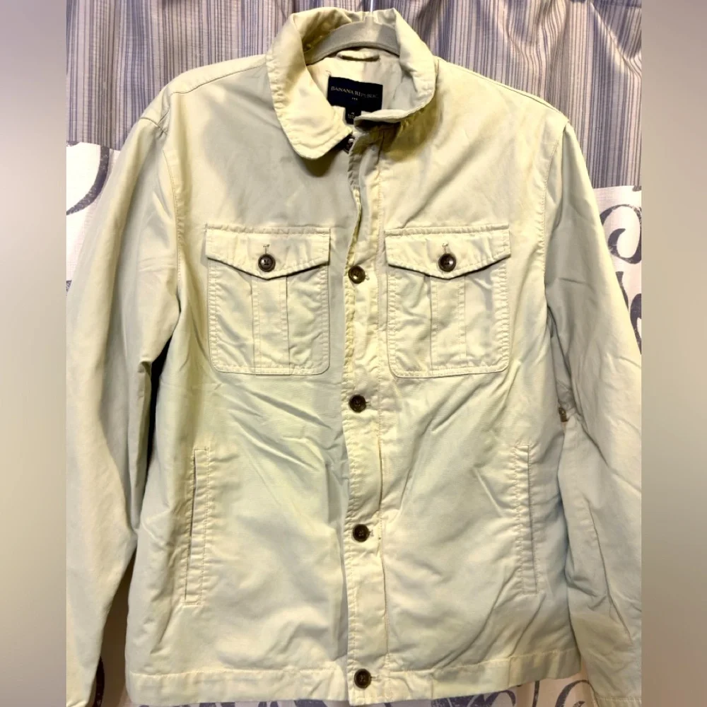 GUC Banana Republic Cream Lightweight Jacket Classic Style Size M